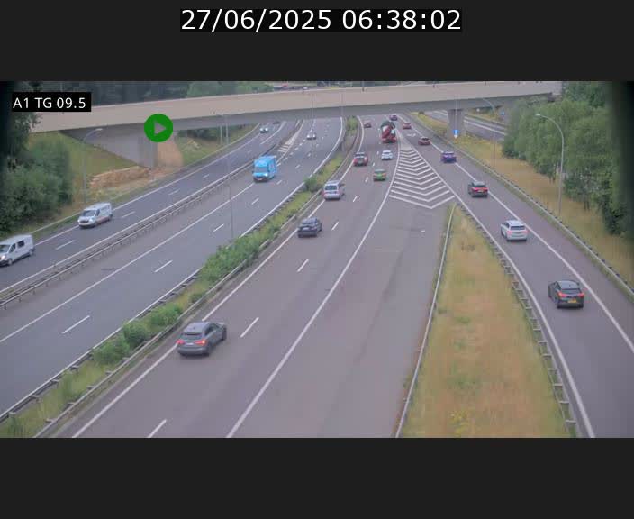 <h2>Traffic live webcam Luxembourg Jonction Grünewald - A1 direction Luxembourg-ville - BK 9.5</h2>