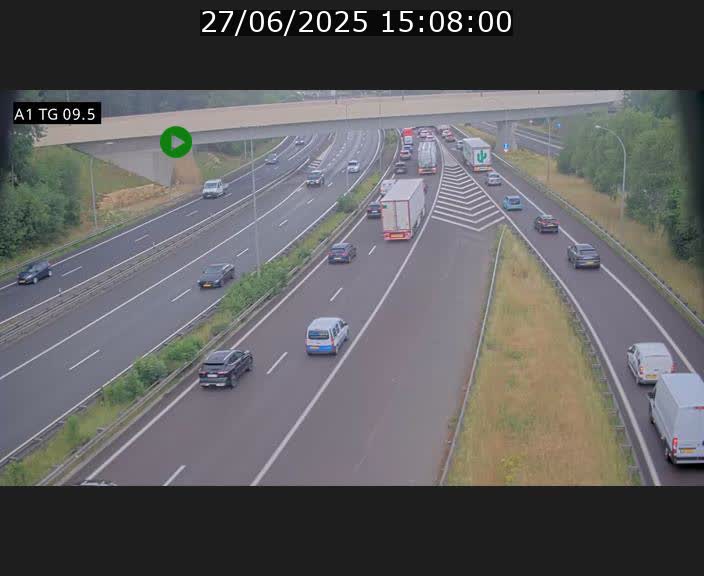 <h2>Traffic live webcam Luxembourg Jonction Grünewald - A1 direction Luxembourg-ville - BK 9.5</h2>