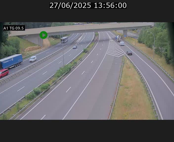 <h2>Traffic live webcam Luxembourg Jonction Grünewald - A1 direction Luxembourg-ville - BK 9.5</h2>
