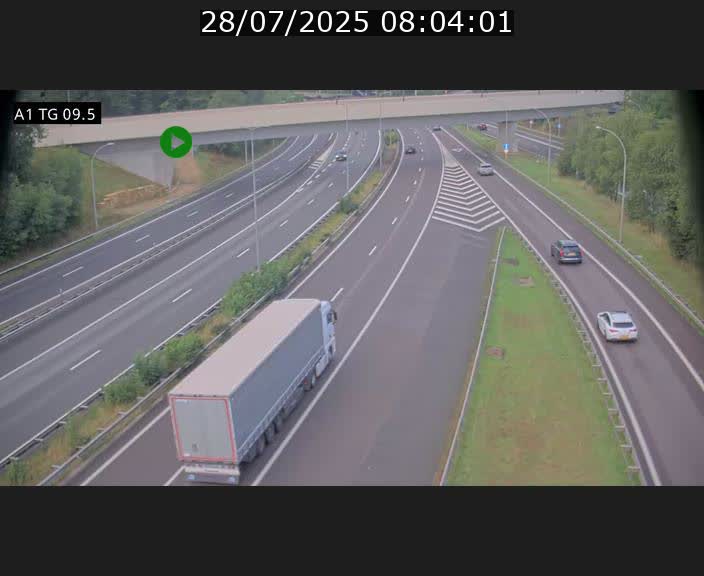 <h2>Traffic live webcam Luxembourg Jonction Grünewald - A1 direction Luxembourg-ville - BK 9.5</h2>
