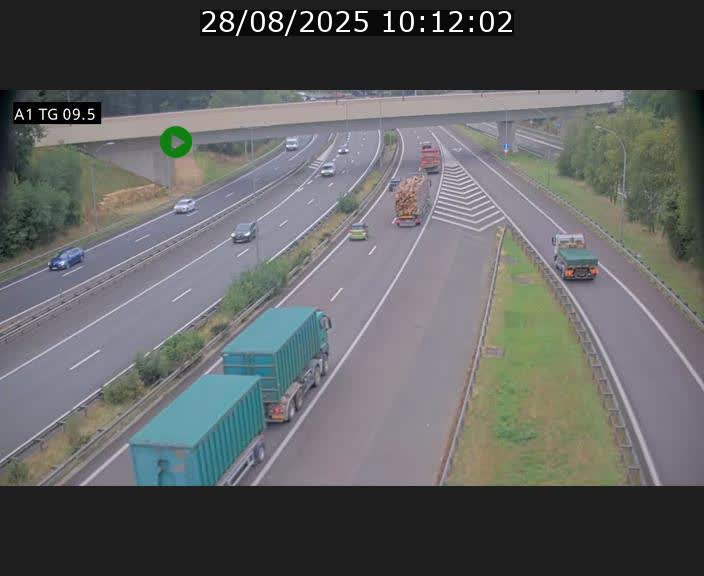 <h2>Traffic live webcam Luxembourg Jonction Grünewald - A1 direction Luxembourg-ville - BK 9.5</h2>