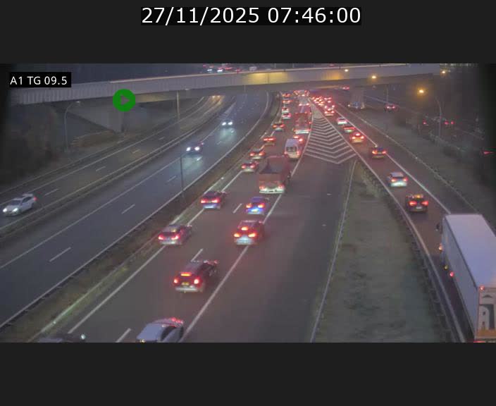 <h2>Traffic live webcam Luxembourg Jonction Grünewald - A1 direction Luxembourg-ville - BK 9.5</h2>