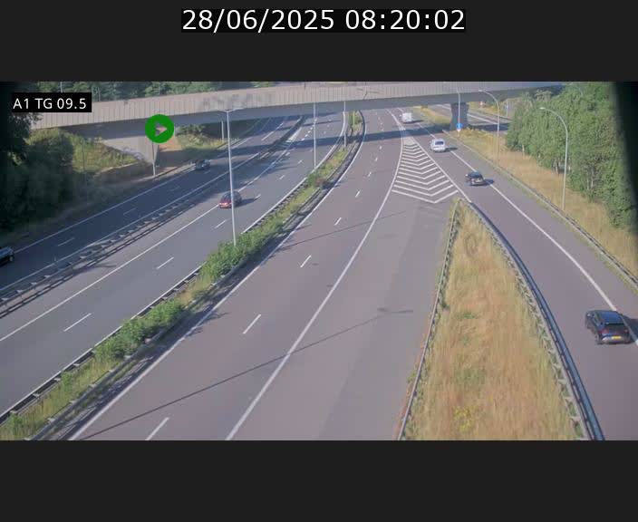 <h2>Traffic live webcam Luxembourg Jonction Grünewald - A1 direction Luxembourg-ville - BK 9.5</h2>