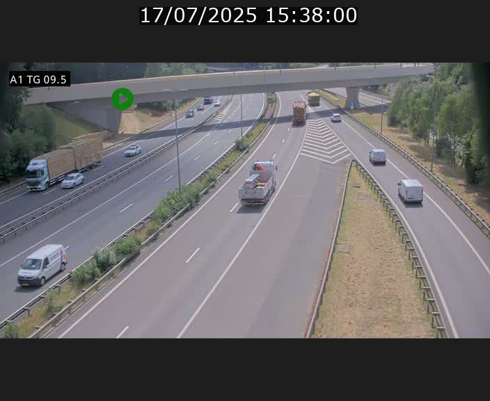 <h2>Traffic live webcam Luxembourg Jonction Grünewald - A1 direction Luxembourg-ville - BK 9.5</h2>