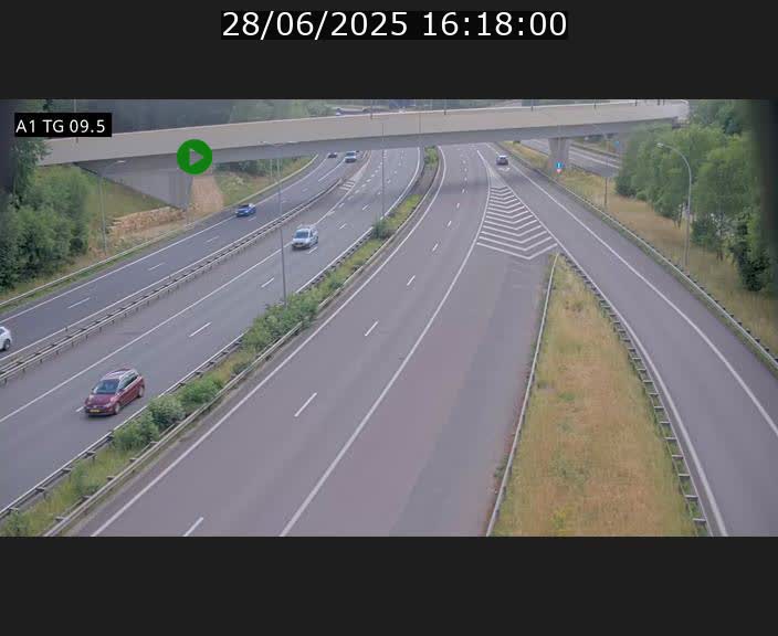 <h2>Traffic live webcam Luxembourg Jonction Grünewald - A1 direction Luxembourg-ville - BK 9.5</h2>