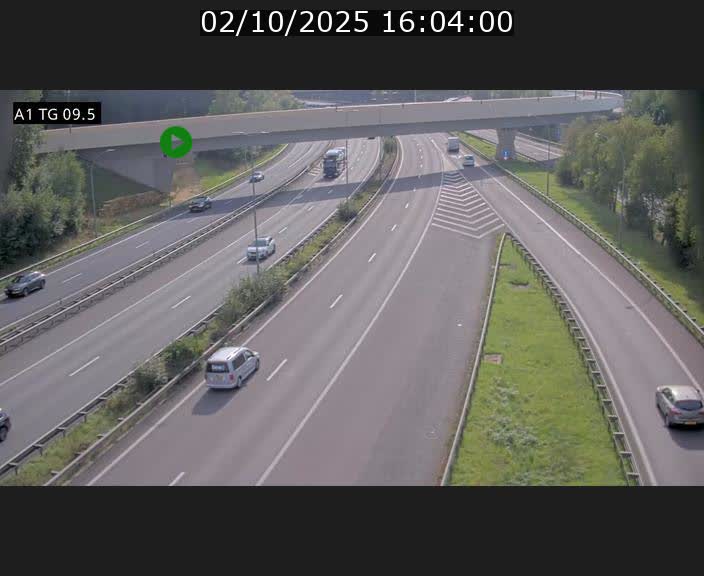 <h2>Traffic live webcam Luxembourg Jonction Grünewald - A1 direction Luxembourg-ville - BK 9.5</h2>