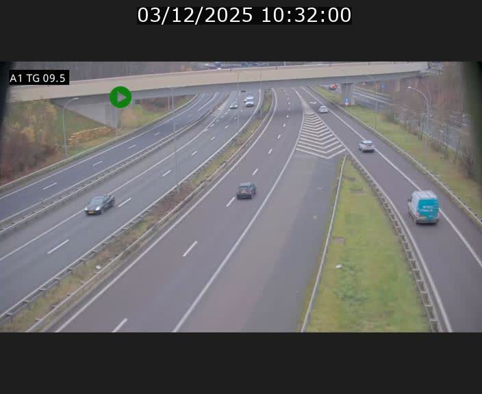 <h2>Traffic live webcam Luxembourg Jonction Grünewald - A1 direction Luxembourg-ville - BK 9.5</h2>