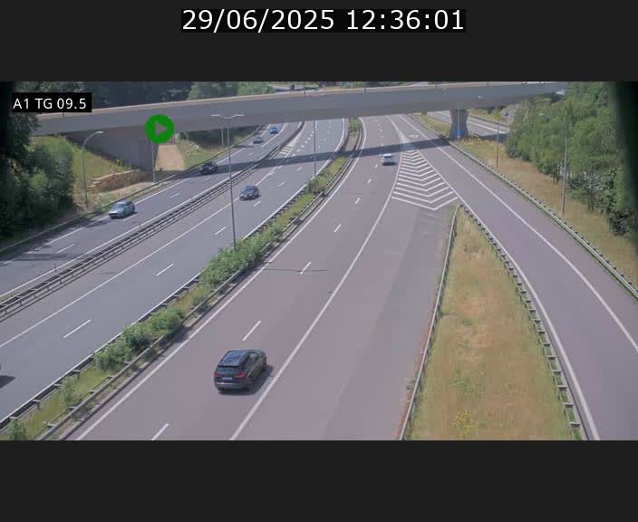 <h2>Traffic live webcam Luxembourg Jonction Grünewald - A1 direction Luxembourg-ville - BK 9.5</h2>