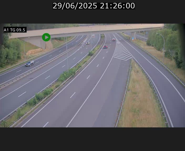 <h2>Traffic live webcam Luxembourg Jonction Grünewald - A1 direction Luxembourg-ville - BK 9.5</h2>