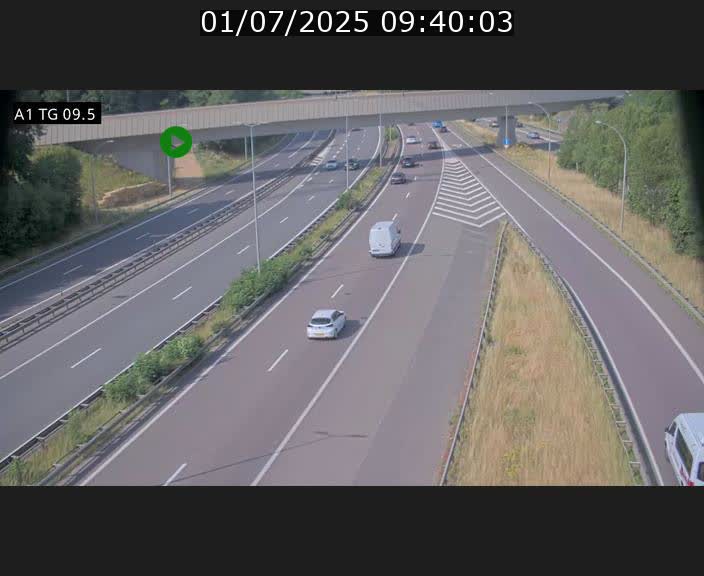 <h2>Traffic live webcam Luxembourg Jonction Grünewald - A1 direction Luxembourg-ville - BK 9.5</h2>