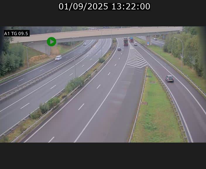 <h2>Traffic live webcam Luxembourg Jonction Grünewald - A1 direction Luxembourg-ville - BK 9.5</h2>
