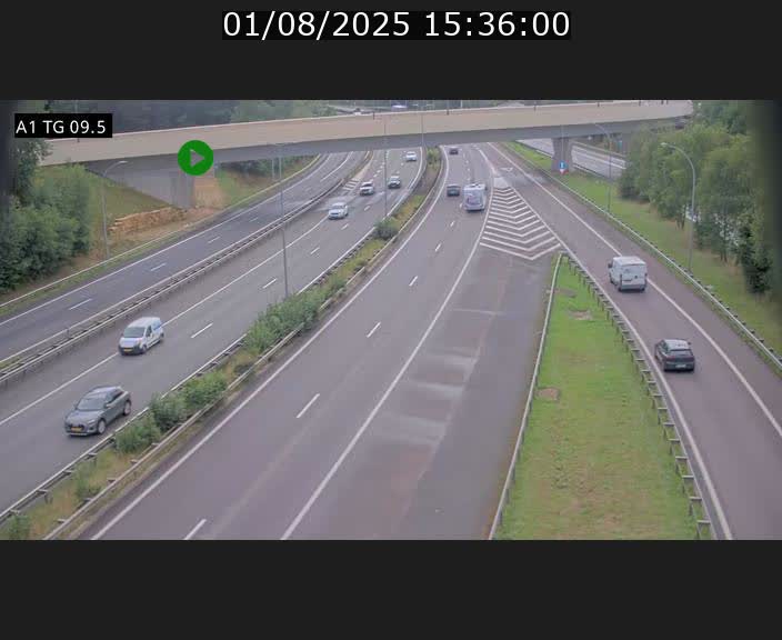 <h2>Traffic live webcam Luxembourg Jonction Grünewald - A1 direction Luxembourg-ville - BK 9.5</h2>