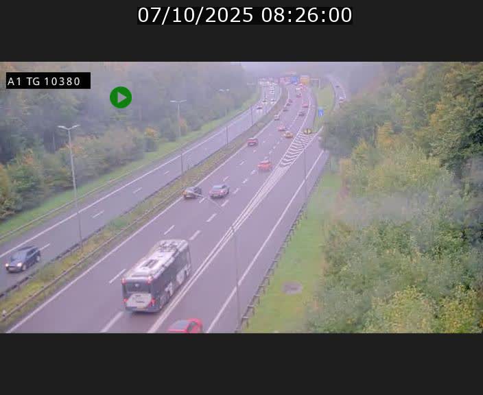 <h2>Traffic live webcam Luxembourg Senningerberg - A1 direction Luxembourg Kirchberg - BK 10.3</h2>