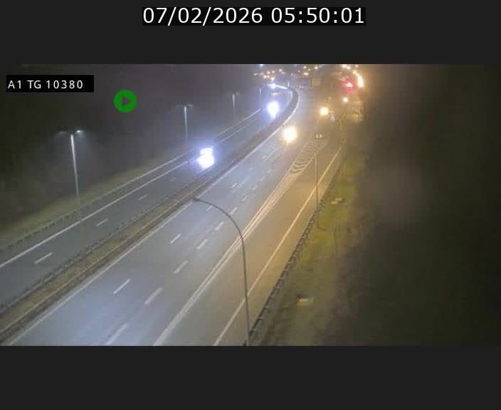 Traffic live webcam Luxembourg Senningerberg - A1 direction Luxembourg Kirchberg - BK 10.3