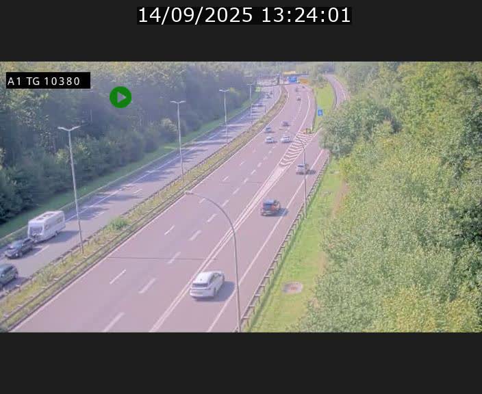 Traffic live webcam Luxembourg Senningerberg - A1 direction Luxembourg Kirchberg - BK 10.3