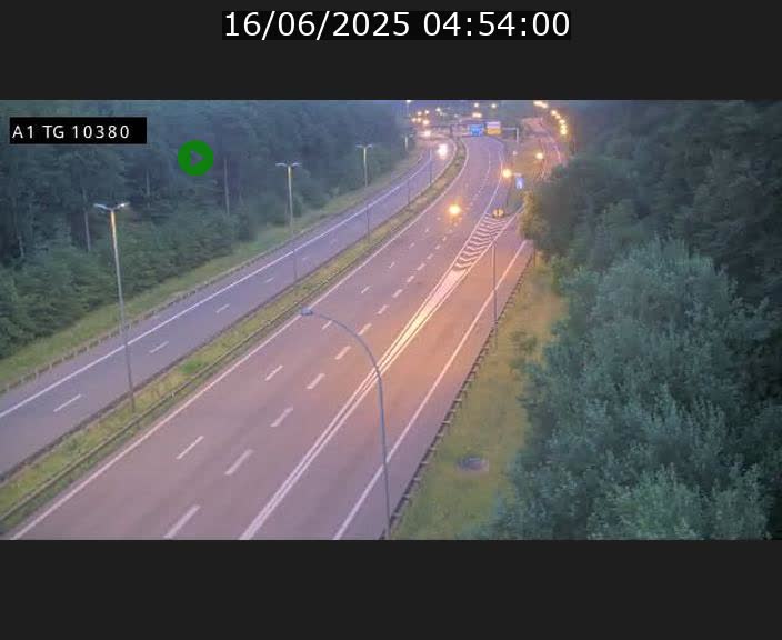 Traffic live webcam Luxembourg Senningerberg - A1 direction Luxembourg Kirchberg - BK 10.3