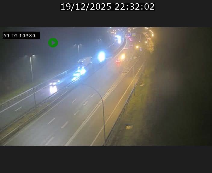Traffic live webcam Luxembourg Senningerberg - A1 direction Luxembourg Kirchberg - BK 10.3