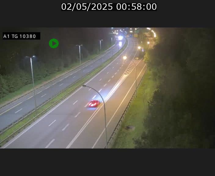 Traffic live webcam Luxembourg Senningerberg - A1 direction Luxembourg Kirchberg - BK 10.3