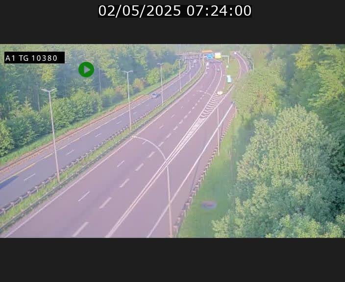Traffic live webcam Luxembourg Senningerberg - A1 direction Luxembourg Kirchberg - BK 10.3