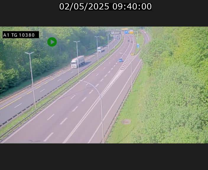 Traffic live webcam Luxembourg Senningerberg - A1 direction Luxembourg Kirchberg - BK 10.3