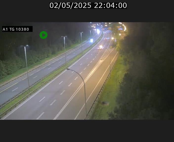Traffic live webcam Luxembourg Senningerberg - A1 direction Luxembourg Kirchberg - BK 10.3