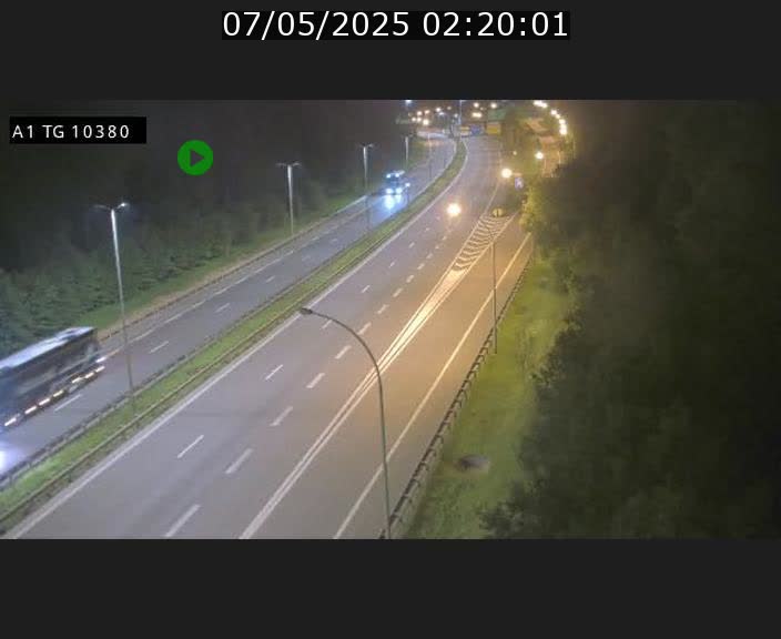 Traffic live webcam Luxembourg Senningerberg - A1 direction Luxembourg Kirchberg - BK 10.3