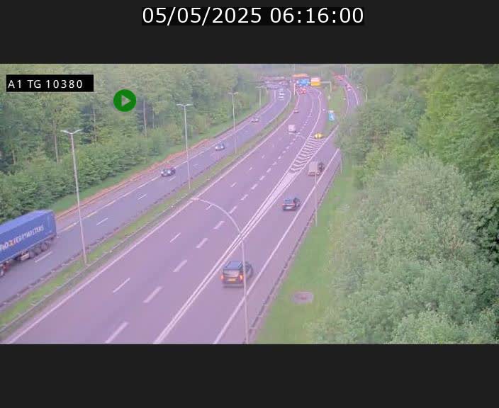 Traffic live webcam Luxembourg Senningerberg - A1 direction Luxembourg Kirchberg - BK 10.3