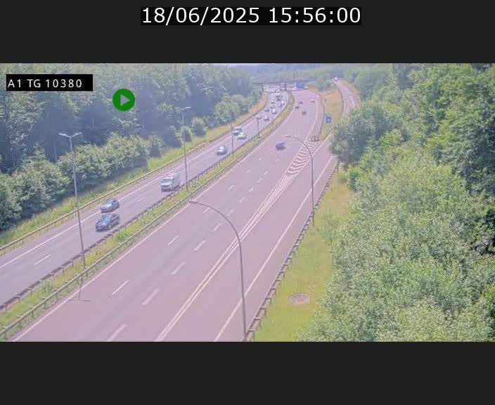 Traffic live webcam Luxembourg Senningerberg - A1 direction Luxembourg Kirchberg - BK 10.3