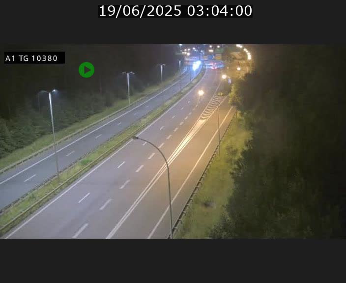 Traffic live webcam Luxembourg Senningerberg - A1 direction Luxembourg Kirchberg - BK 10.3