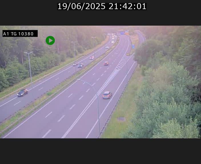 Traffic live webcam Luxembourg Senningerberg - A1 direction Luxembourg Kirchberg - BK 10.3