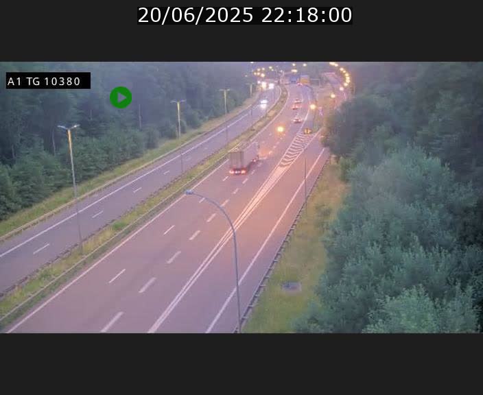 Traffic live webcam Luxembourg Senningerberg - A1 direction Luxembourg Kirchberg - BK 10.3