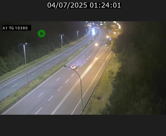 Traffic live webcam Luxembourg Senningerberg - A1 direction Luxembourg Kirchberg - BK 10.3