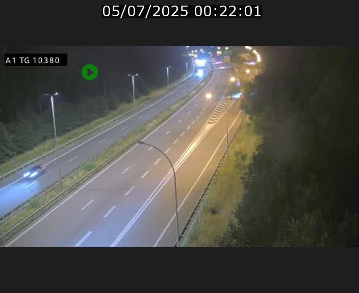Traffic live webcam Luxembourg Senningerberg - A1 direction Luxembourg Kirchberg - BK 10.3