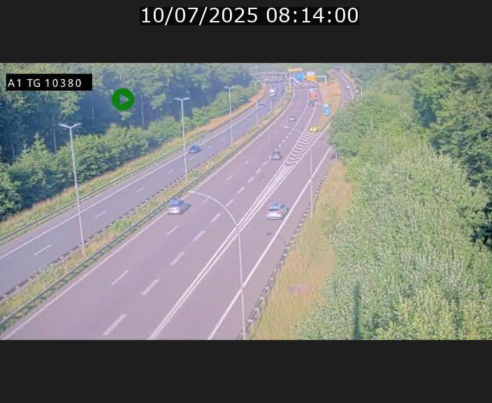 Traffic live webcam Luxembourg Senningerberg - A1 direction Luxembourg Kirchberg - BK 10.3