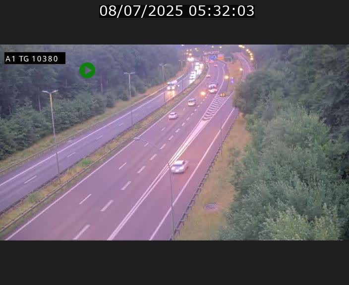 Traffic live webcam Luxembourg Senningerberg - A1 direction Luxembourg Kirchberg - BK 10.3