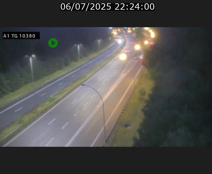 Traffic live webcam Luxembourg Senningerberg - A1 direction Luxembourg Kirchberg - BK 10.3