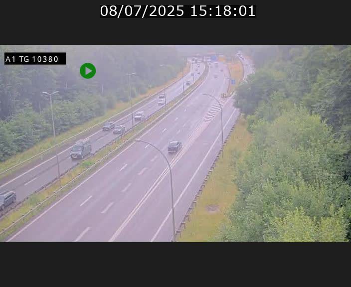 Traffic live webcam Luxembourg Senningerberg - A1 direction Luxembourg Kirchberg - BK 10.3