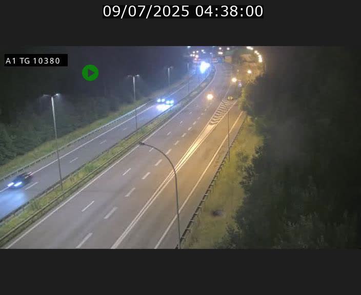 Traffic live webcam Luxembourg Senningerberg - A1 direction Luxembourg Kirchberg - BK 10.3