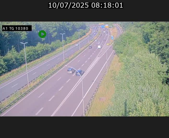 Traffic live webcam Luxembourg Senningerberg - A1 direction Luxembourg Kirchberg - BK 10.3
