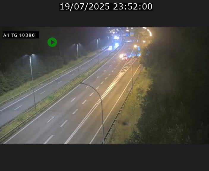 Traffic live webcam Luxembourg Senningerberg - A1 direction Luxembourg Kirchberg - BK 10.3