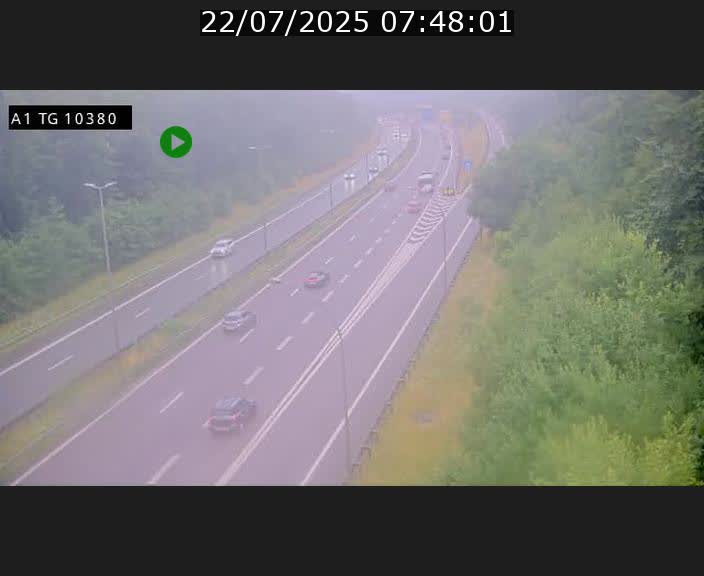 Traffic live webcam Luxembourg Senningerberg - A1 direction Luxembourg Kirchberg - BK 10.3