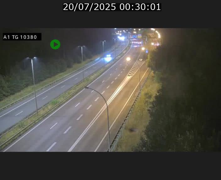 Traffic live webcam Luxembourg Senningerberg - A1 direction Luxembourg Kirchberg - BK 10.3