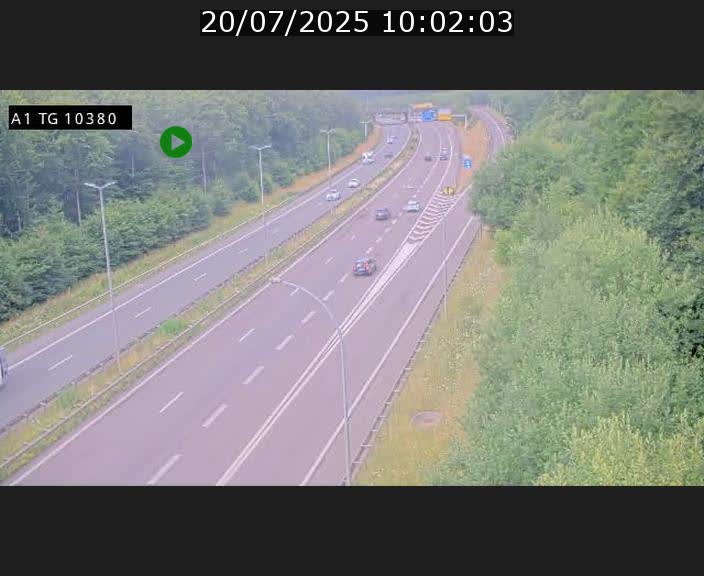 Traffic live webcam Luxembourg Senningerberg - A1 direction Luxembourg Kirchberg - BK 10.3