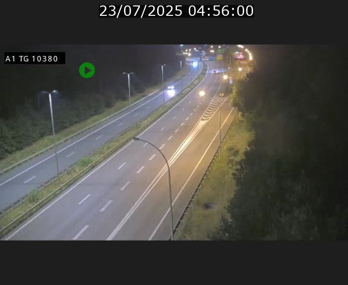 Traffic live webcam Luxembourg Senningerberg - A1 direction Luxembourg Kirchberg - BK 10.3