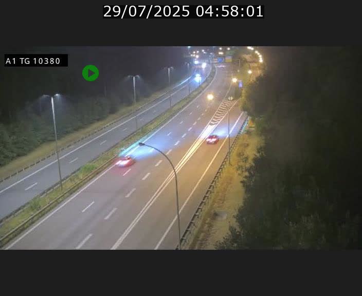 Traffic live webcam Luxembourg Senningerberg - A1 direction Luxembourg Kirchberg - BK 10.3