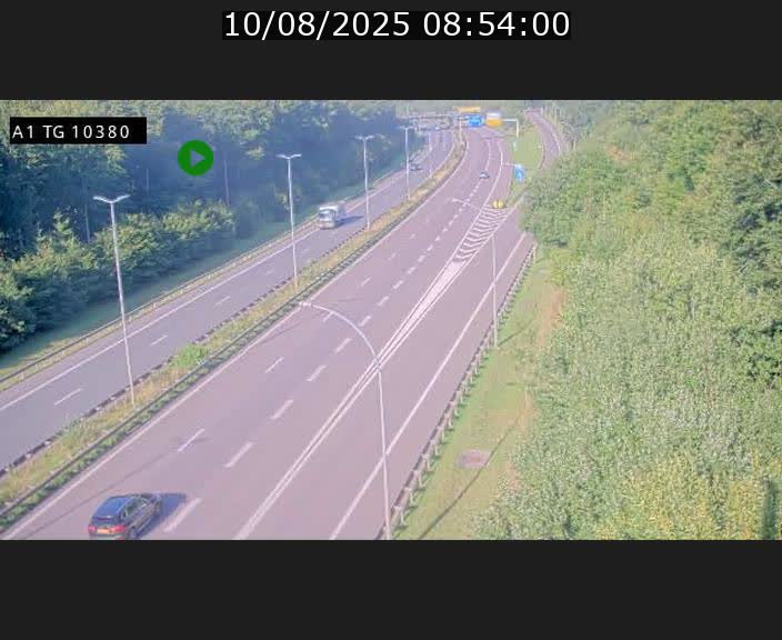 Traffic live webcam Luxembourg Senningerberg - A1 direction Luxembourg Kirchberg - BK 10.3