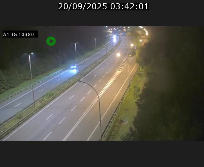 Traffic live webcam Luxembourg Senningerberg - A1 direction Luxembourg Kirchberg - BK 10.3