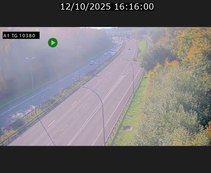 Traffic live webcam Luxembourg Senningerberg - A1 direction Luxembourg Kirchberg - BK 10.3