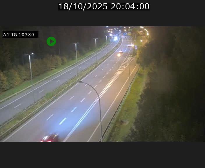Traffic live webcam Luxembourg Senningerberg - A1 direction Luxembourg Kirchberg - BK 10.3