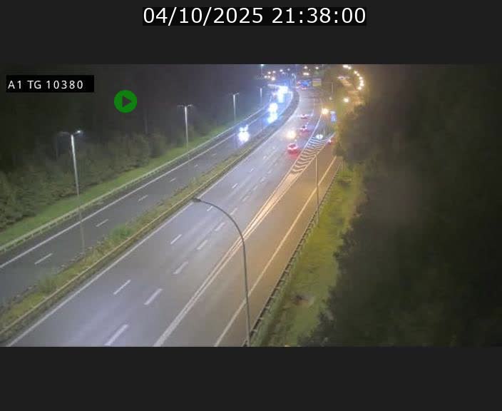 Traffic live webcam Luxembourg Senningerberg - A1 direction Luxembourg Kirchberg - BK 10.3